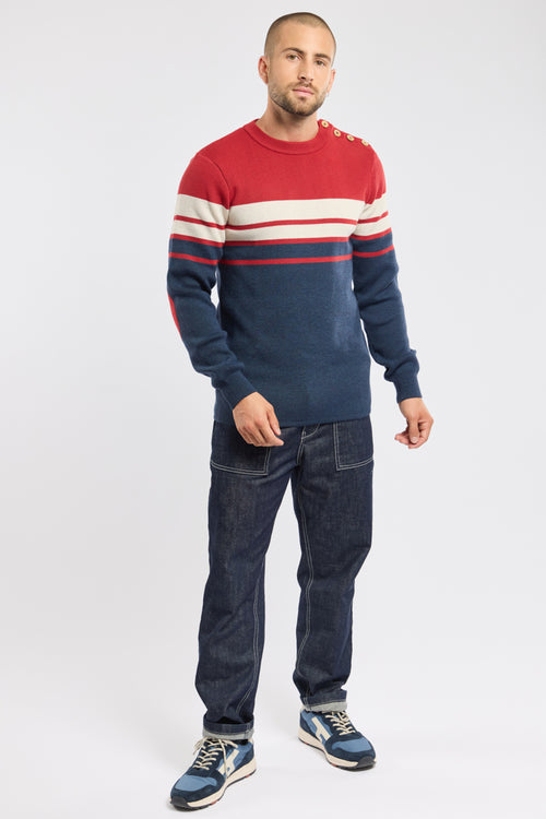 Pull marin avec coudières - laine - Armor-lux - 3