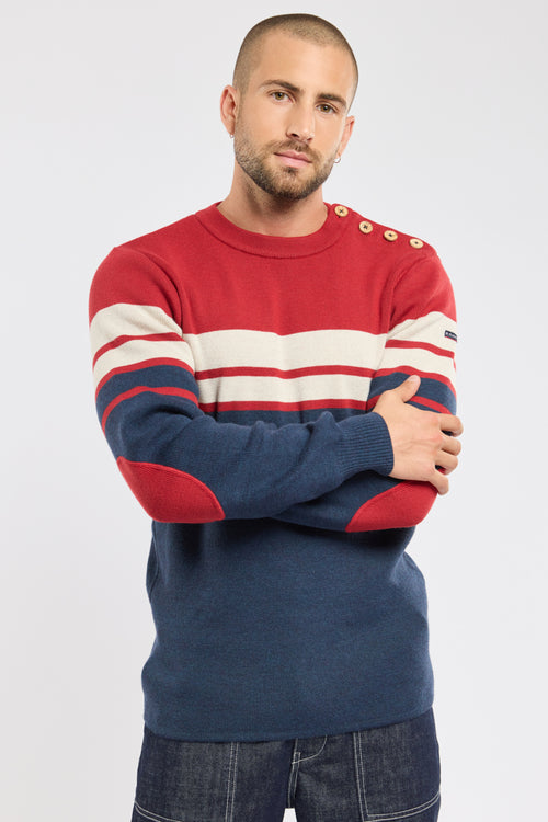 Pull marin avec coudières - laine - Armor-lux - 2