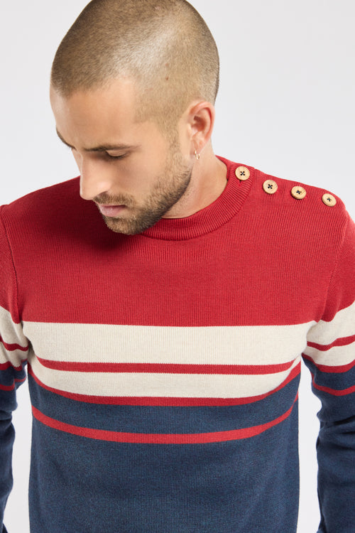 Pull marin avec coudières - laine - Armor-lux - 4