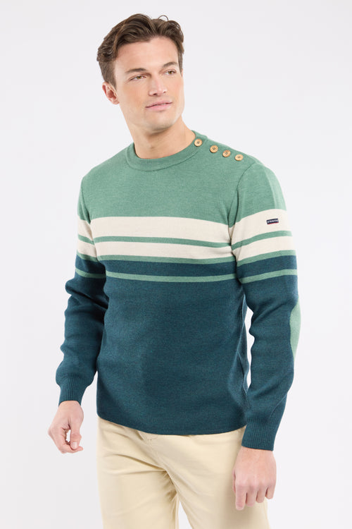 Pull marin avec coudières - laine - Armor-lux - 5