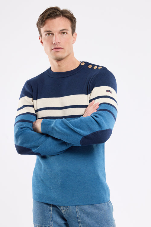 Pull marin avec coudières - laine - Armor-lux - 2