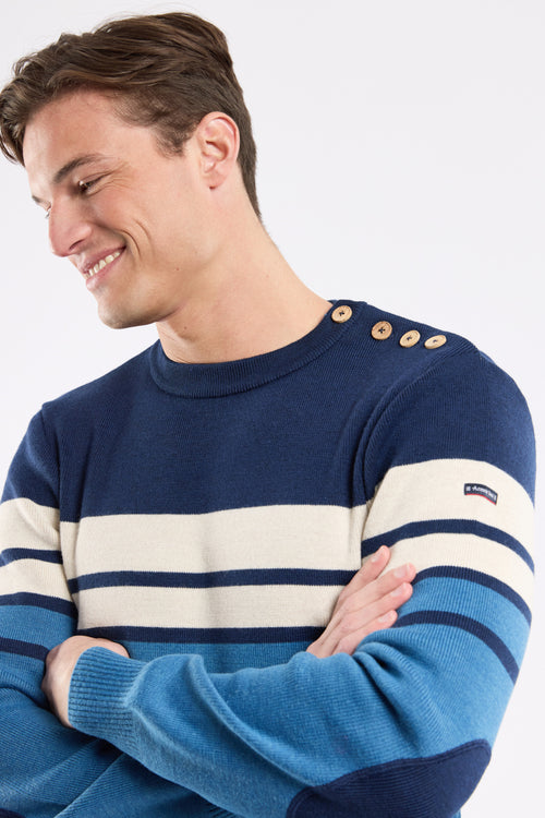 Pull marin avec coudières - laine - Armor-lux - 3