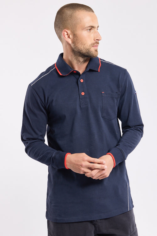 Long-sleeved polo shirt – cotton - Armor-lux - 1