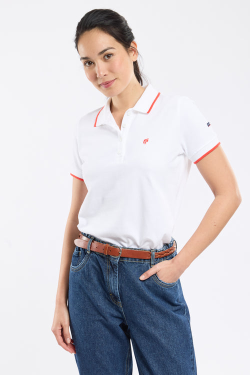 Polo-Shirt Baumwolle Damen- Fountaine Pajot x Armor-lux - Armor-lux - 1