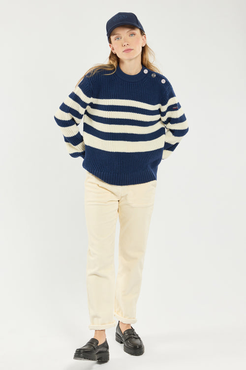 Gestreifter Pullover - Wolle - Armor-lux - 3