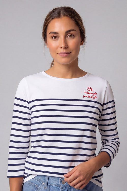 Marinière Submergée par le style - coton épais - Armor-lux - 2