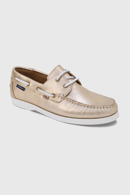 Chaussures bateau dorée Frehel - cuir - Armor-lux - 1