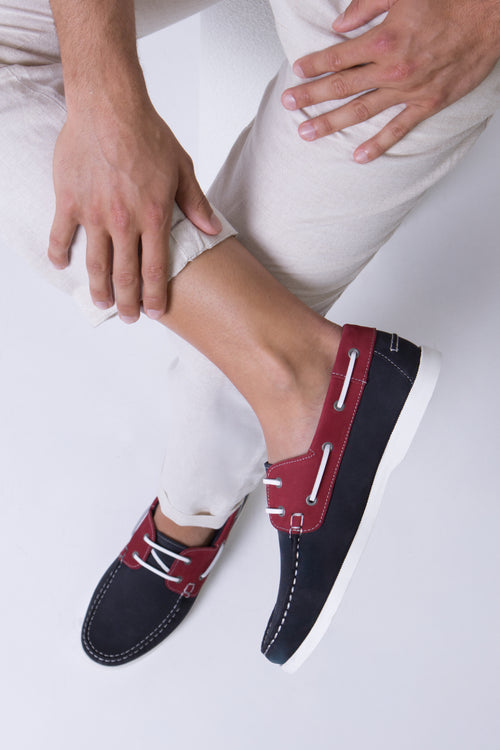 Chaussures bateau Frehel - cuir - Armor-lux - 1