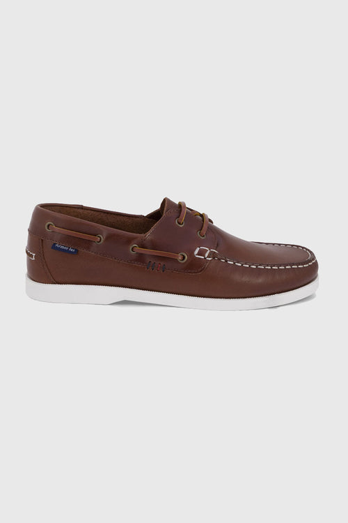 Chaussures bateau Frehel marron - cuir - Armor-lux - 3