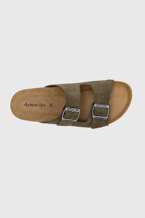 Mules deux brides Zef - cuir - Armor-lux - 2