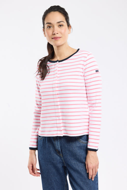 Gilet rayé - coton épais - Armor-lux - 1