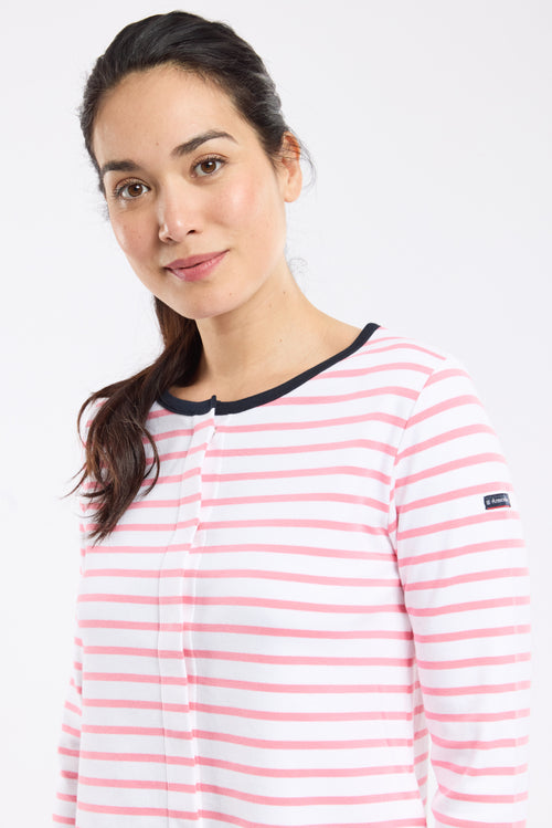 Striped cardigan - thick cotton - Armor-lux - 2