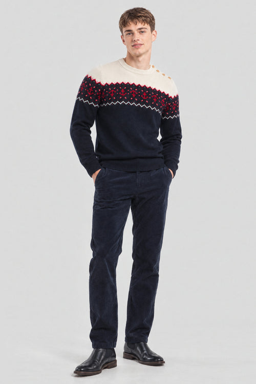 Weihnachts-Marinepullover - Wolle - Armor-lux - 3