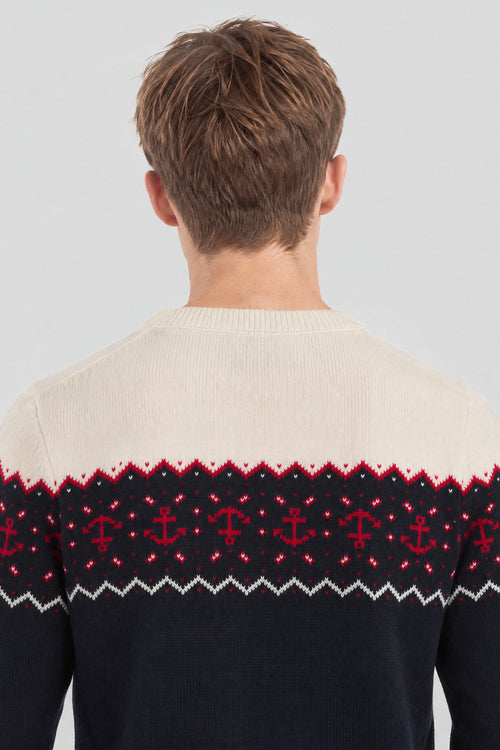 Weihnachts-Marinepullover - Wolle - Armor-lux - 4