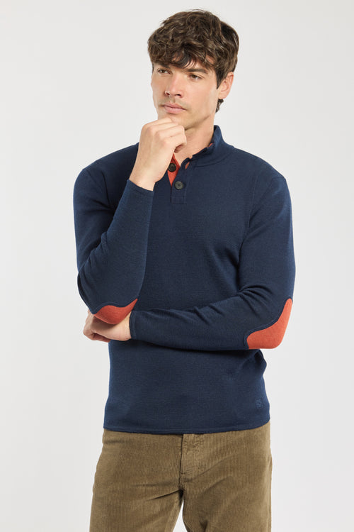 Trucker neck Deauville sweater - wool - Armor-lux - 1