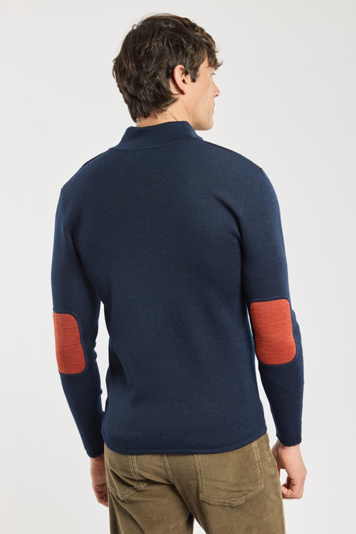 Trucker neck Deauville sweater - wool - Armor-lux - 4