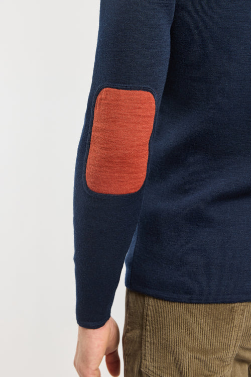 Trucker neck Deauville sweater - wool - Armor-lux - 5