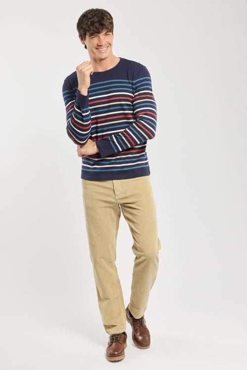 Placed stripes Deauville striped top - heavy cotton - Armor-lux - 3