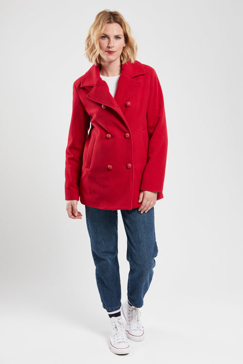Double-breasted peacoat - Deauville collection - wool - Armor-lux - 1