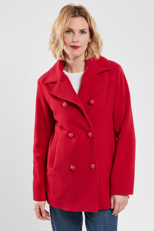 Double-breasted peacoat - Deauville collection - wool - Armor-lux - 2