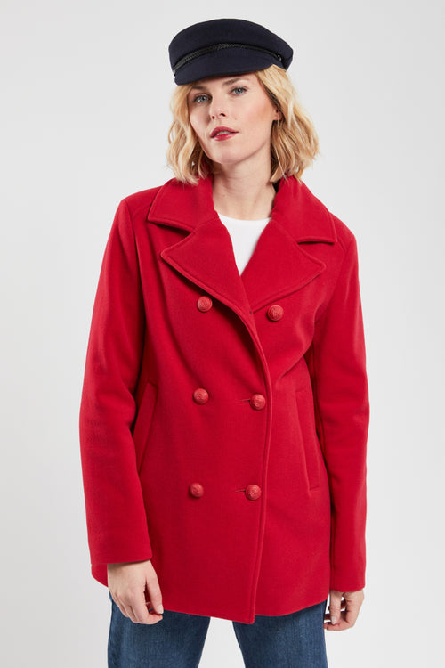 Double-breasted peacoat - Deauville collection - wool - Armor-lux - 6