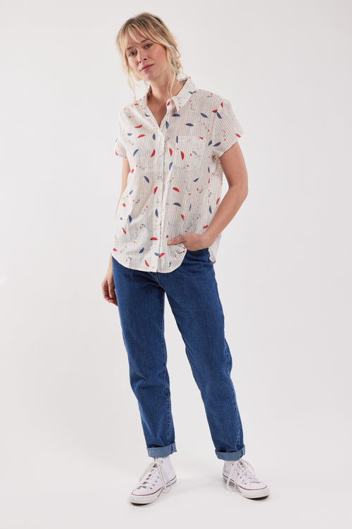 Bluse mit „Sonnenschirm“-Motiv – Baumwolle - Armor-lux - 3