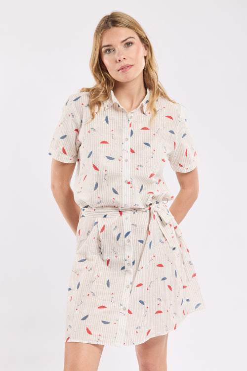 Parasol shirt dress - cotton - Armor-lux - 1