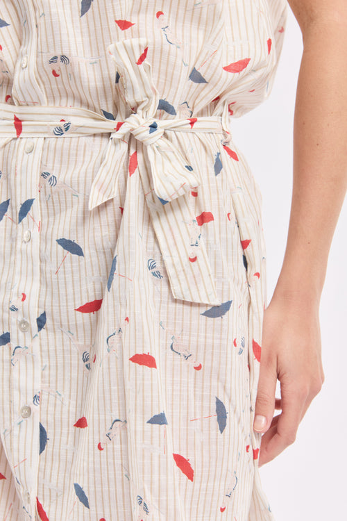 Parasol shirt dress - cotton - Armor-lux - 4