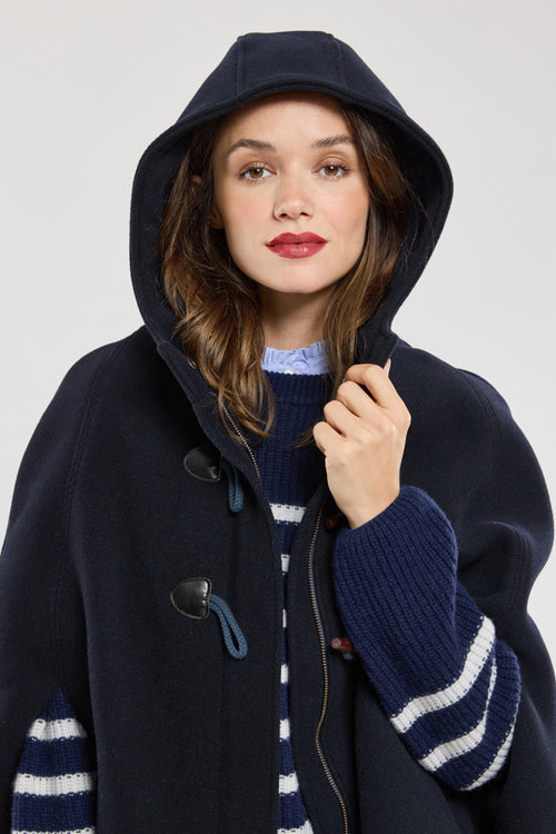 Hooded cape - wool broadcloth - Armor-lux - 2
