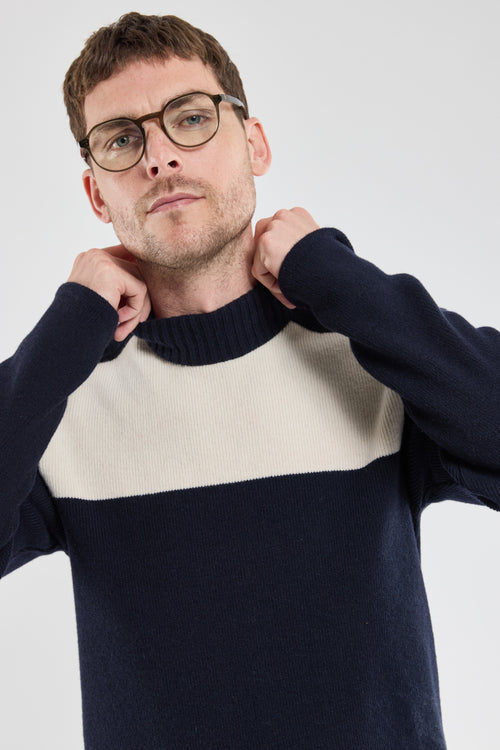 Matrosenpullover mit Reißverschluss – Wolle und Polyamid - Armor-lux - 4