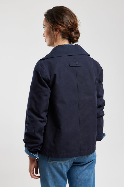 Double-breasted peacoat - cotton canvas - Armor-lux - 3