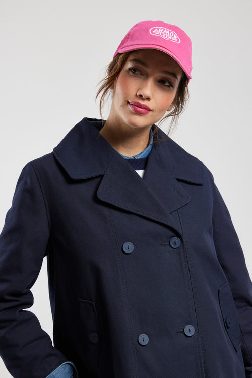 Double-breasted peacoat - cotton canvas - Armor-lux - 2