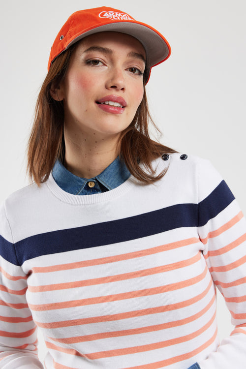 Pull marin manches boutonnées - coton - Armor-lux - 2