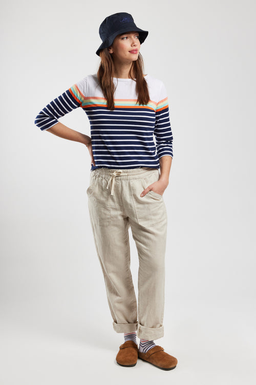 Breton striped shirt with 3/4-length sleeves – lightweight cotton - Armor-lux - 3