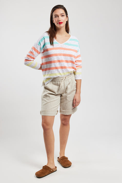 Marinière coupe oversized - coton flammé - Armor-lux - 3