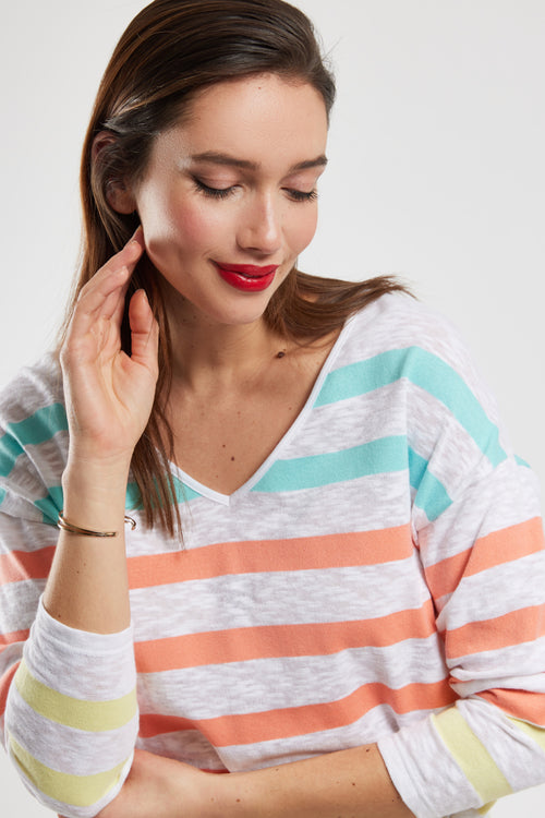 Marinière coupe oversized - coton flammé - Armor-lux - 2