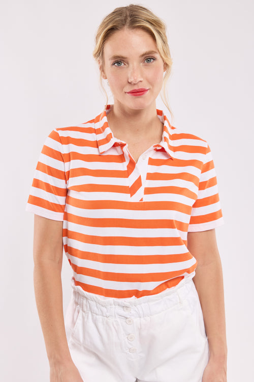 Striped polo shirt - cotton - Armor-lux - 4