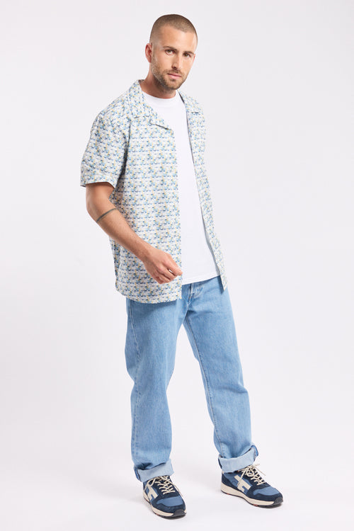 Straight-fitting boat print shirt – cotton - Armor-lux - 1