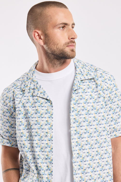 Chemise coupe droite imprimé voiliers - coton - Armor-lux - 4