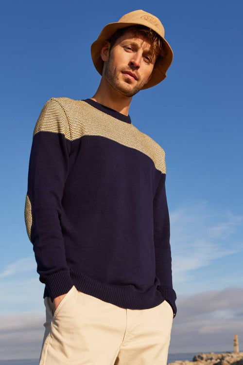 Jumper with elbow patches - cotton - Armor-lux - 5