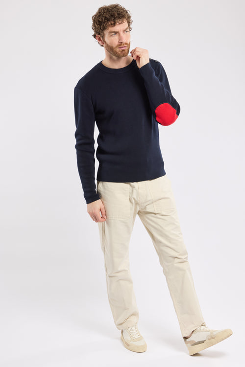 Pull marin avec coudières - coton - Armor-lux - 4