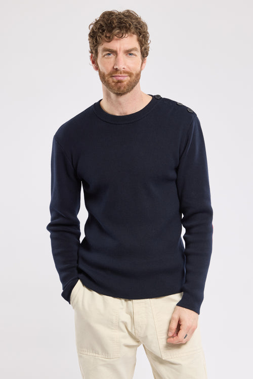 Pull marin avec coudières - coton - Armor-lux - 5