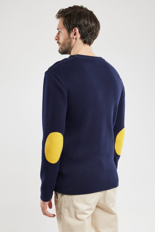 Nautical jumper with elbow patches - cotton - Armor-lux - 2