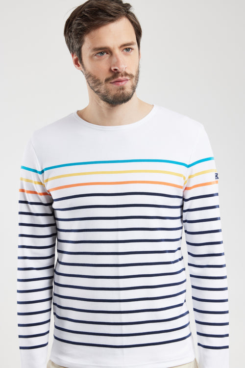 Colourful striped Breton shirt - thick cotton - Armor-lux - 4