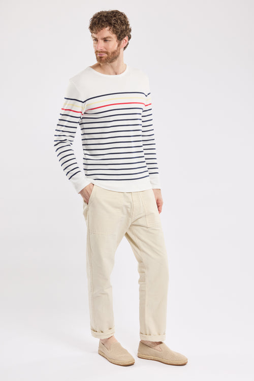 Colourful striped Breton shirt - thick cotton - Armor-lux - 5