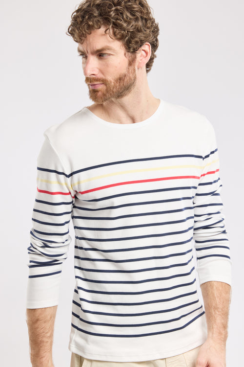 Colourful striped Breton shirt - thick cotton - Armor-lux - 4