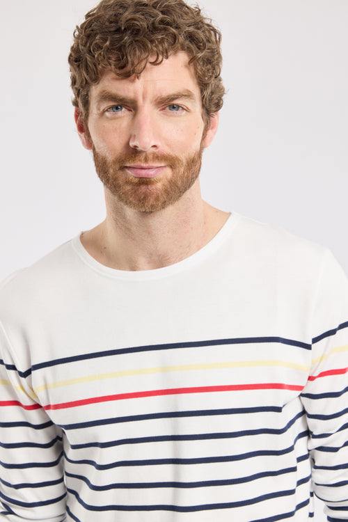 Colourful striped Breton shirt - thick cotton - Armor-lux - 2