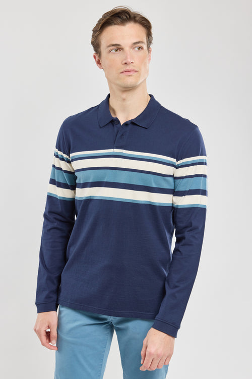 Polo rayé manches longues - coton lourd - Armor-lux - 2