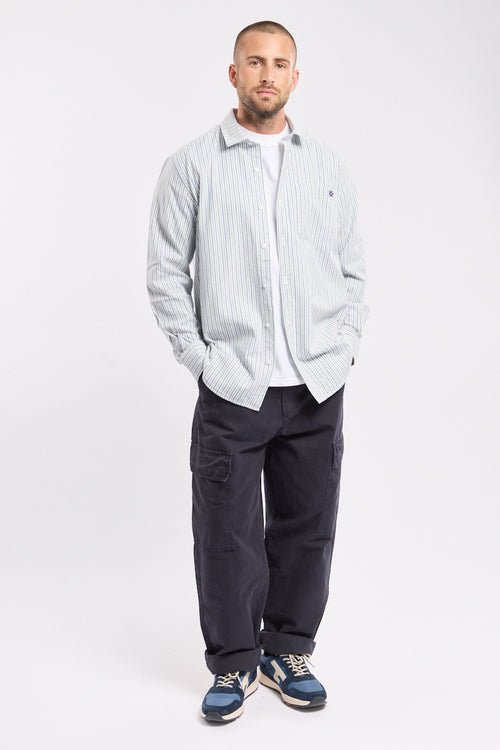 Deauville striped shirt – cotton and linen - Armor-lux - 1