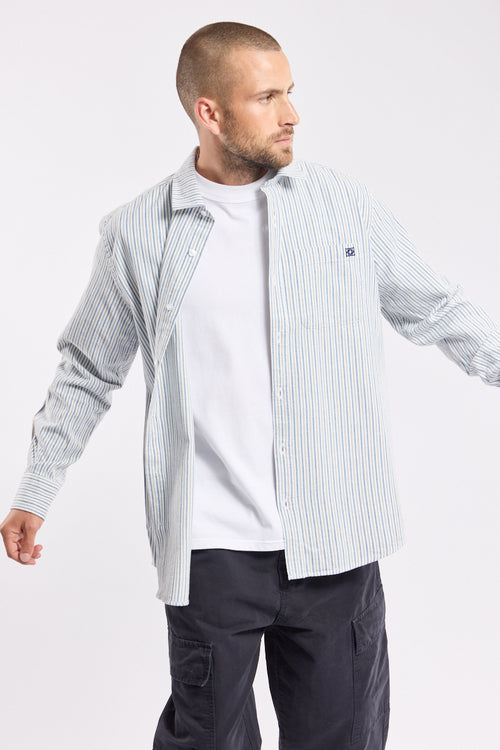 Deauville striped shirt – cotton and linen - Armor-lux - 2